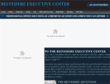 Tablet Screenshot of belvedereexecutivecenter.com